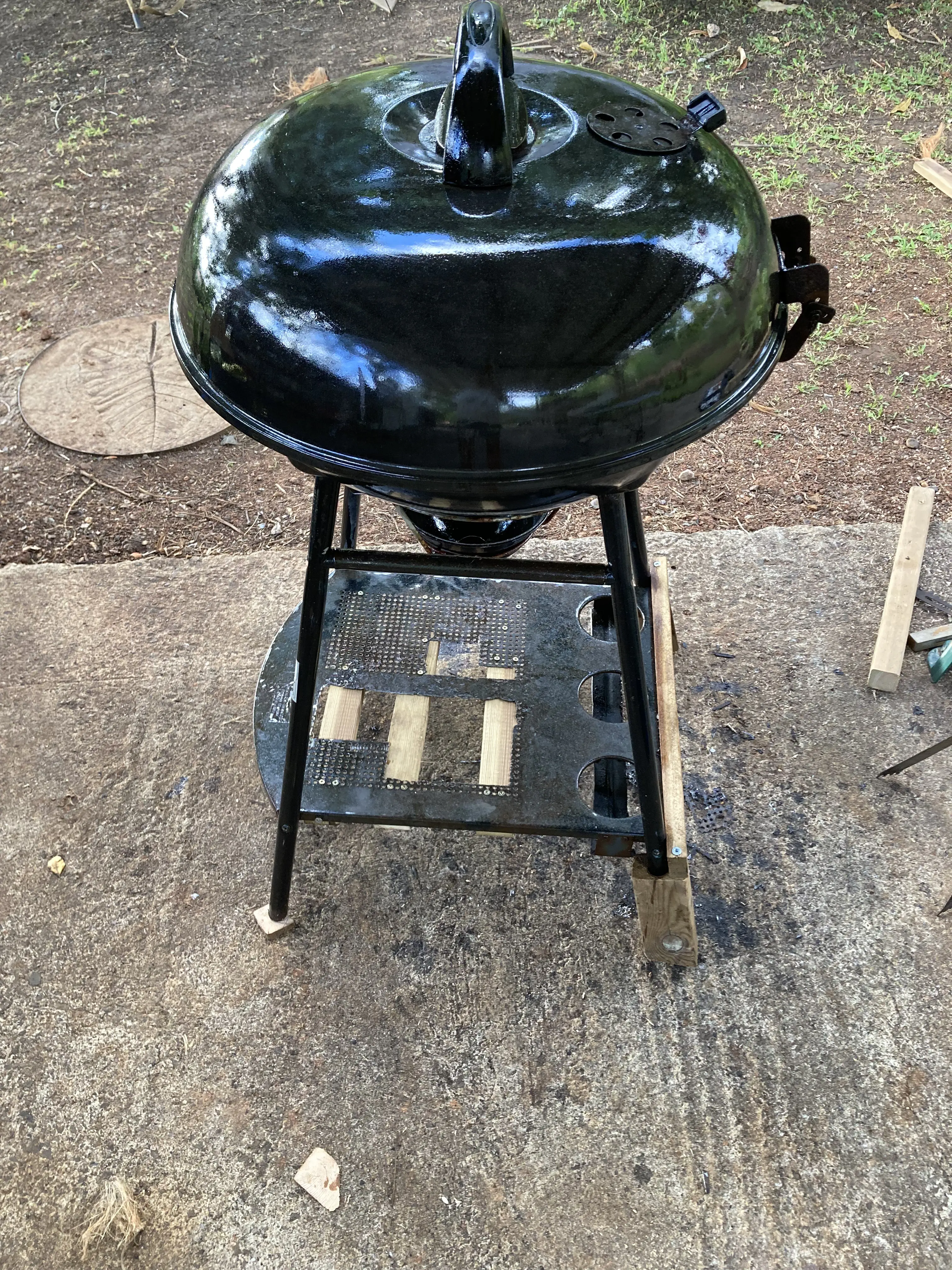 The BBQ restored, ready to use